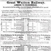 George Bradshaw publishes the first train timetables.