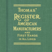 Harvey Mark Thomas begins publication of the <i>Thomas Register of American Manufactures</i>.