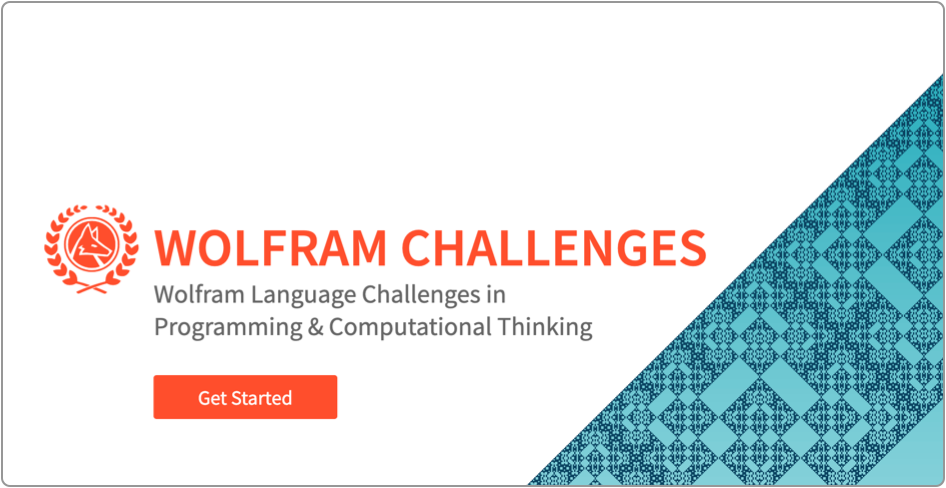Wolfram Challenges home page image